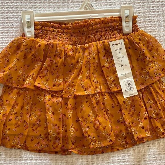 SONOMA FOR LIFE Smocked Tulip Hem Scooter Skirts 5 - Picture 3 of 6